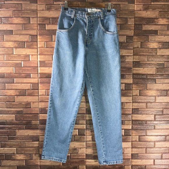 Vintage 1970 Womens French Dressing Mom Light Blue Jeans size 6P - Picture 2 of 13